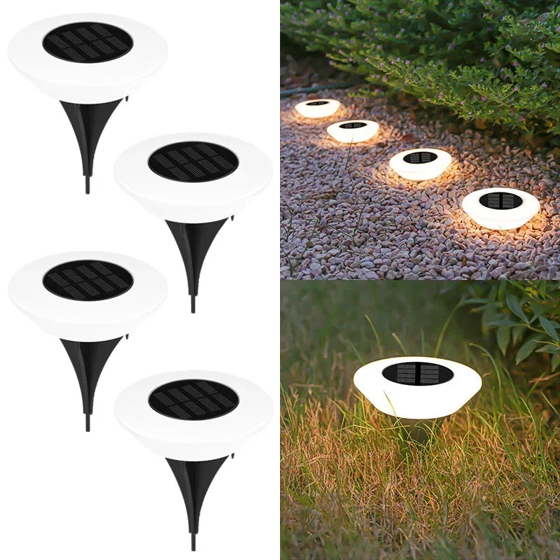 LED Solar Outdoor Lights Waterproof 360° Adjustable Landscape Light Garden Decoration Fence Stake Lawn Porch Walkway 1~8PCs