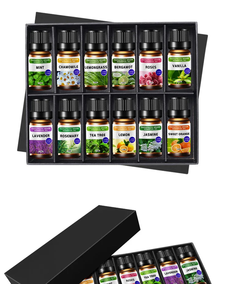 Essential Oil Set 10ml - Aromatherapy Massage & Candle Making Kit