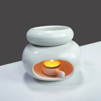 3-in-1 Candle Warmer - Essential Oil Burner Ceramic Aromatherapy Lamp
