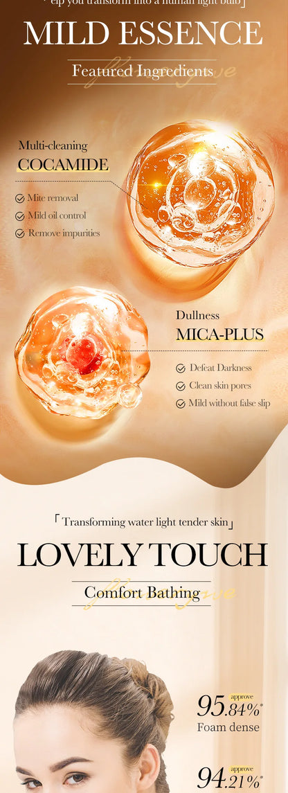 Luxury Body Wash 500ml - 24K Gold Moisturising Bath Foam