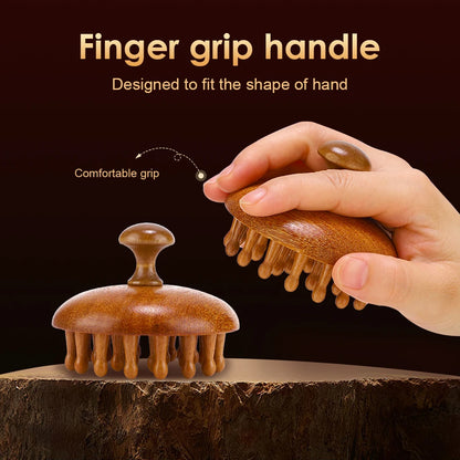 Wooden Massage Brush - Multi-Functional Scalp & Body Anti-Cellulite