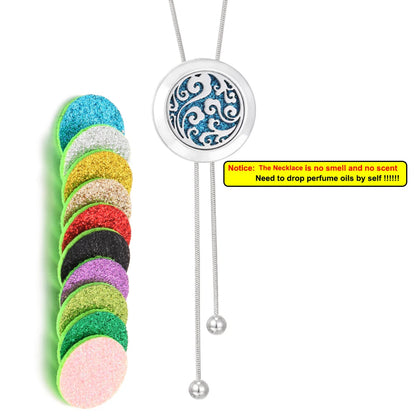 Tree of Life Aromatherapy Necklace - Essential Oil Diffuser Pendant