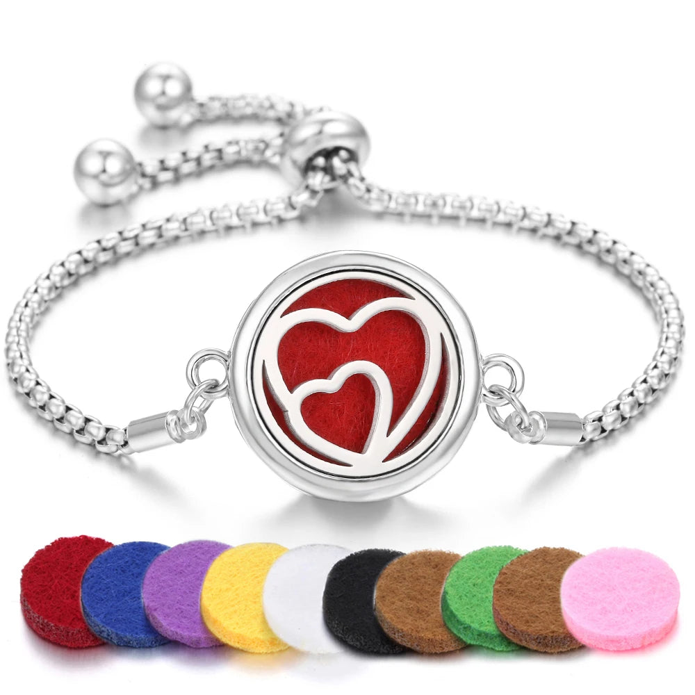 Tree of Life Aromatherapy Bracelet - Essential Oil Diffuser Locket