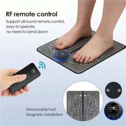 Electric Foot Massager - EMS Muscle Stimulation Pad for Relaxation