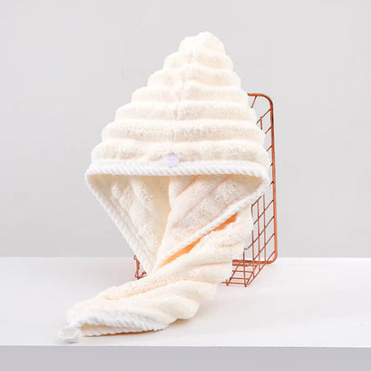 Hair Drying Cap - Super Absorbent Quick-Dry Towel Turban for Women