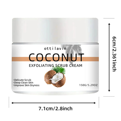 Coconut Exfoliating Scrub - Physical Exfoliation for Face & Body