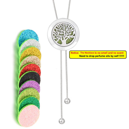 Tree of Life Aromatherapy Necklace - Essential Oil Diffuser Pendant