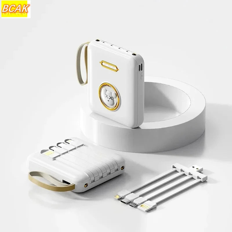 Fun Cartoon Power Bank 20000mAh - Mobile Charger with Cable Included