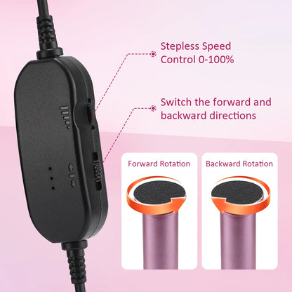 Electric Pedicure File - USB Rechargeable Callus Remover
