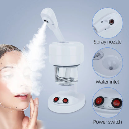 Facial Steamer - Ozone Ionic Warm Mist Portable Face Steamer