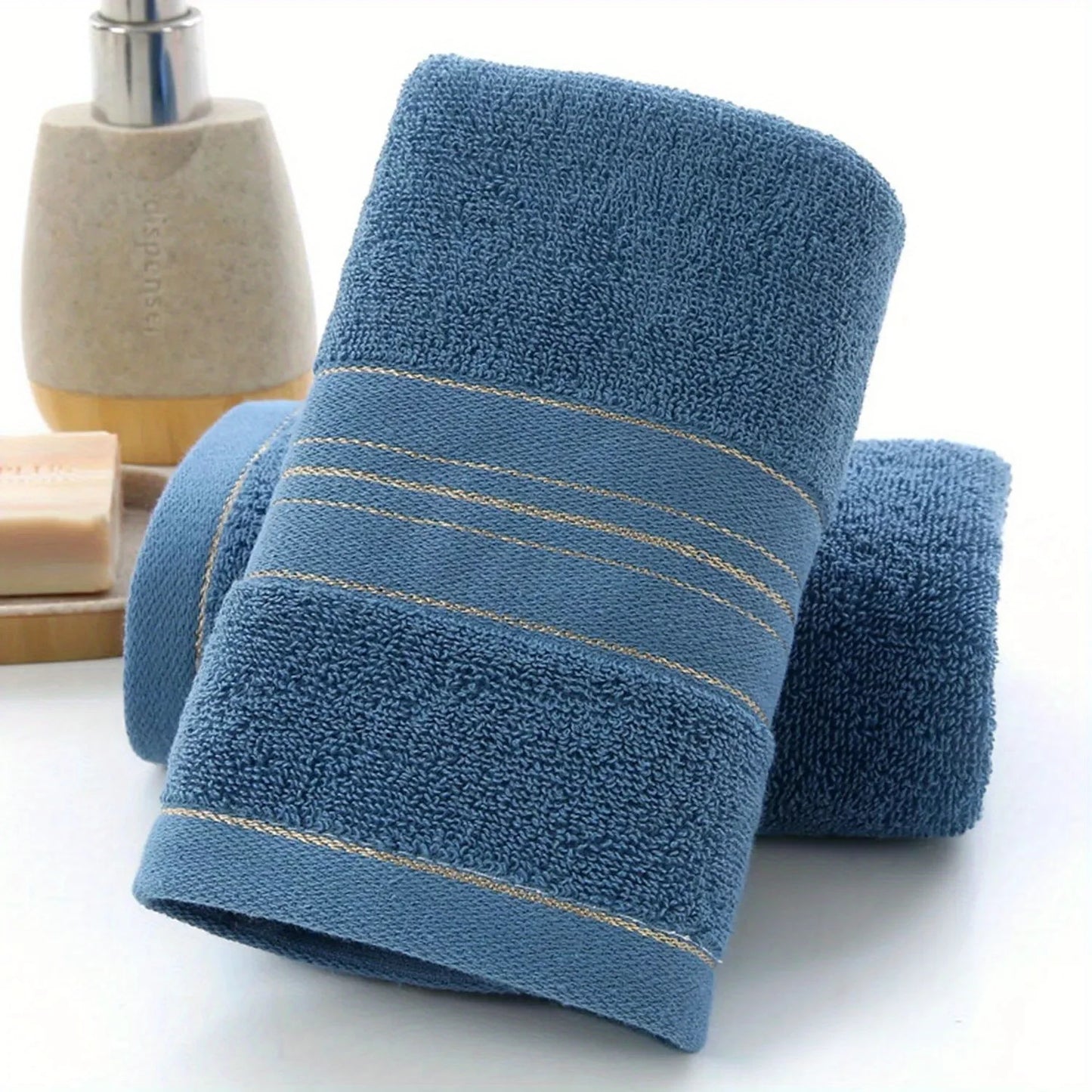 Pure Cotton Bath Towel - Soft Absorbent Quick-Dry Bathroom Towel