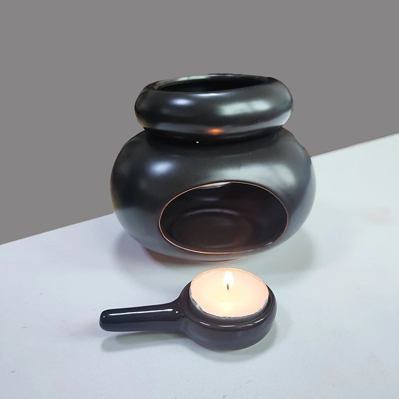 3-in-1 Candle Warmer - Essential Oil Burner Ceramic Aromatherapy Lamp