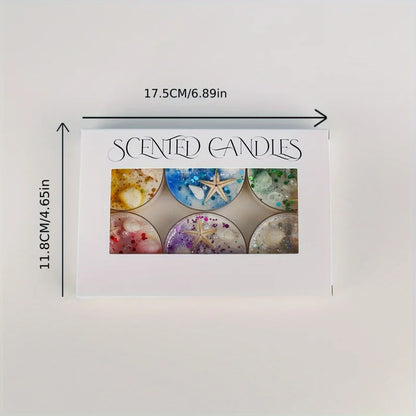 Seashell Candle Set - Scented with Pearls & Glitter Party Favours