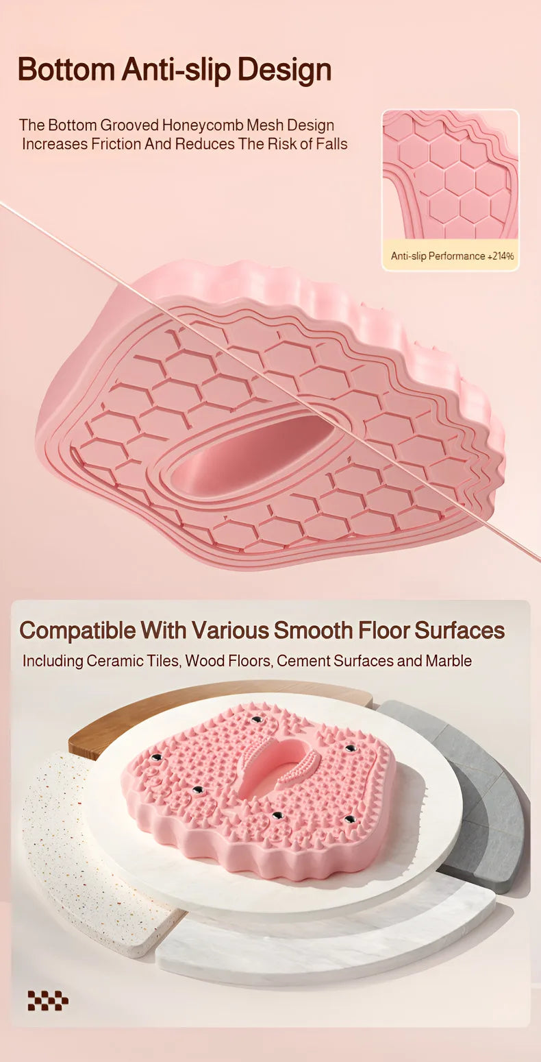 Acupressure Foot Massage Mat - Anti-Slip Reflexology Plate