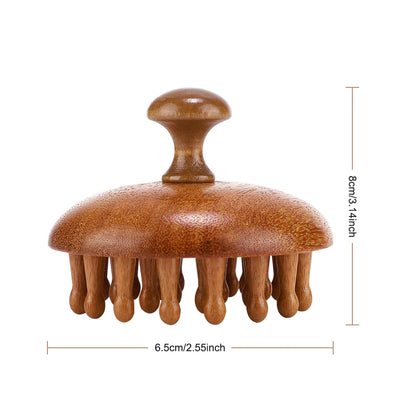 Wooden Massage Brush - Multi-Functional Scalp & Body Anti-Cellulite