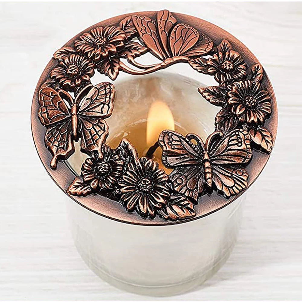 Candle Topper - Butterfly Candle Shade Jar Lid Cover Home Décor