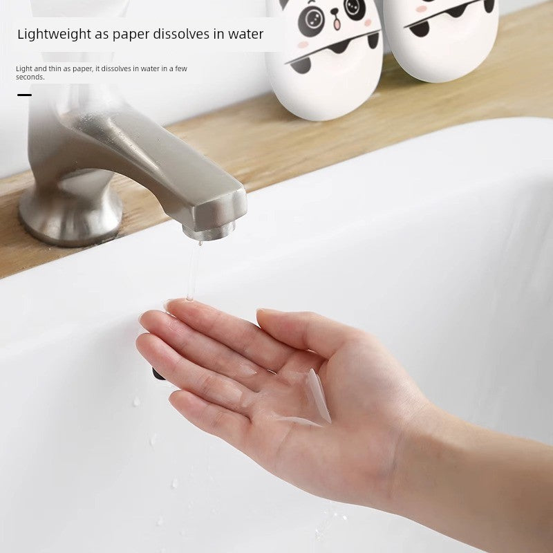 Outdoor Portable Student Cartoon Portable Soap Slice
