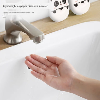 Outdoor Portable Student Cartoon Portable Soap Slice