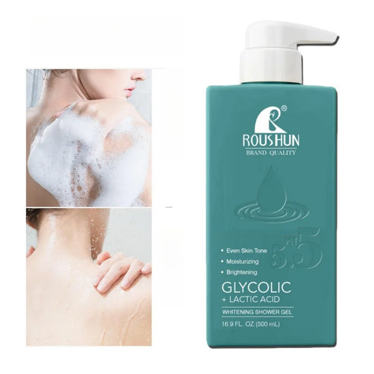 Shower Gel 500ml - Glycolic & Lactic Acid Exfoliating Body Wash