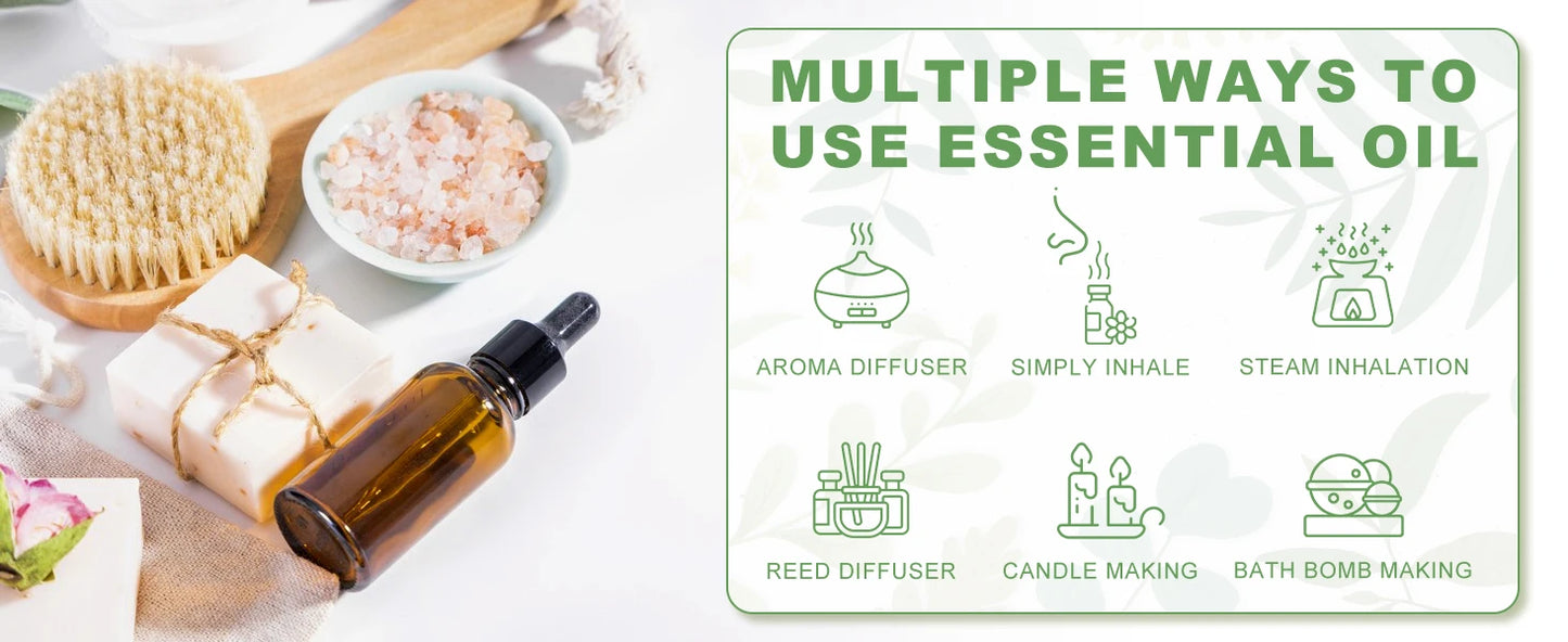 Essential Oil 100ml - Natural Aromatherapy for Skin & Diffusers