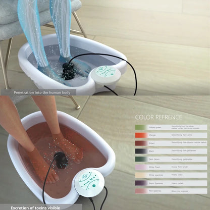 Ionic Detox Foot Spa - Electric Massage Bath with Basin & Arrays