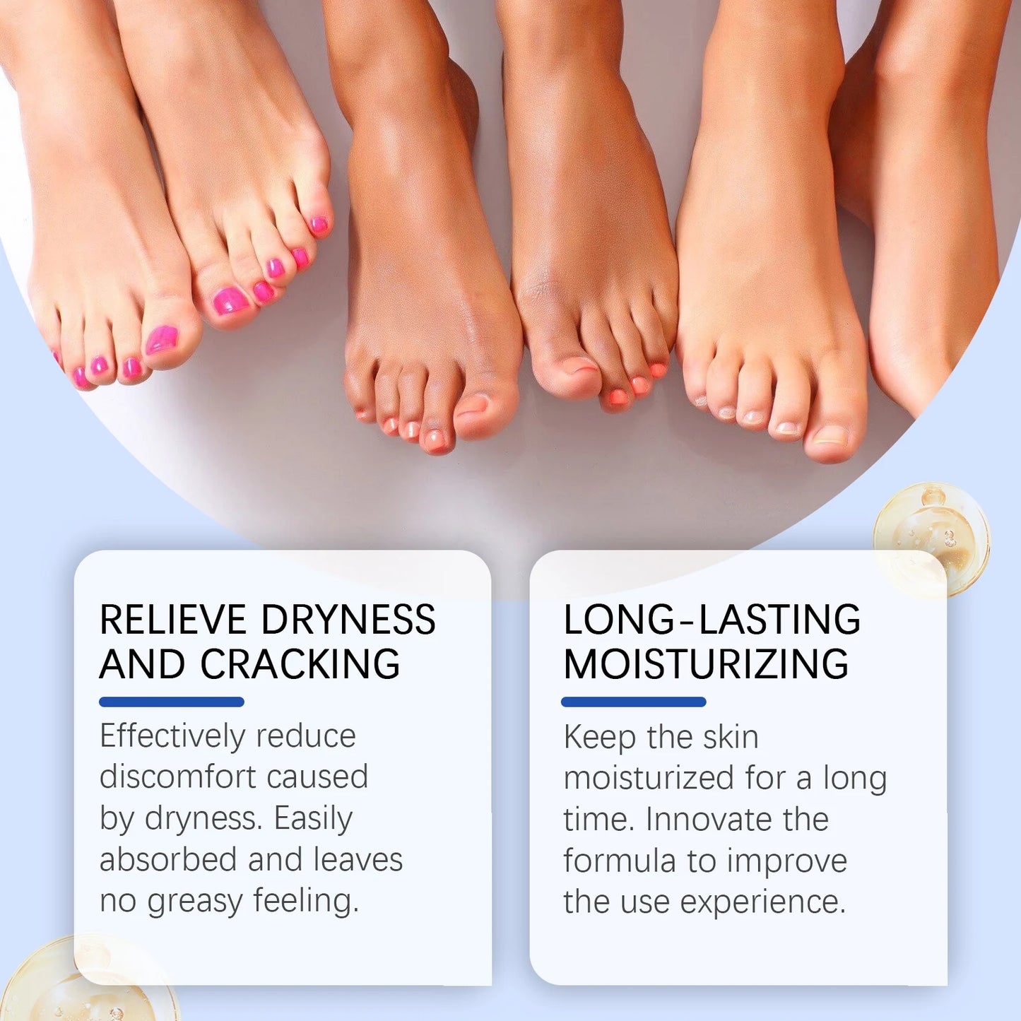 Foot Cream - Coconut & Avocado Oil Deep Moisturising for Dry Heels