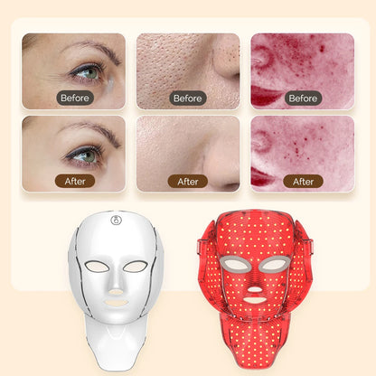 LED Face Mask - 7 Colour Light Therapy for Anti-Ageing & Rejuvenation
