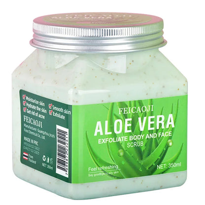 Body Scrub 350ml - Exfoliating Bath Salt with Coffee & Rice