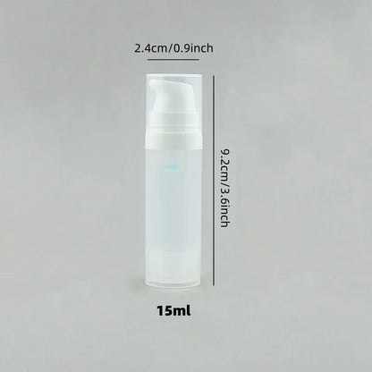 Travel Cosmetic Bottles with Pump - 5Pcs Vacuum Containers for Skincare Products"