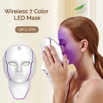 LED Face Mask - 7 Colour Light Therapy for Anti-Ageing & Rejuvenation