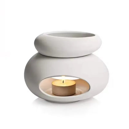 3-in-1 Candle Warmer - Essential Oil Burner Ceramic Aromatherapy Lamp