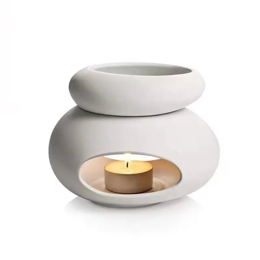 3-in-1 Candle Warmer - Essential Oil Burner Ceramic Aromatherapy Lamp