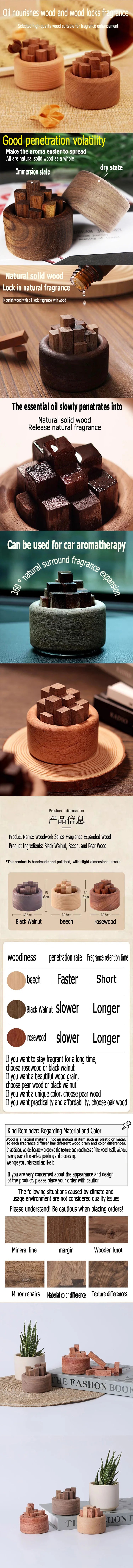 Reed Diffuser - Beech Wood Bottle Eco-Friendly Aromatherapy