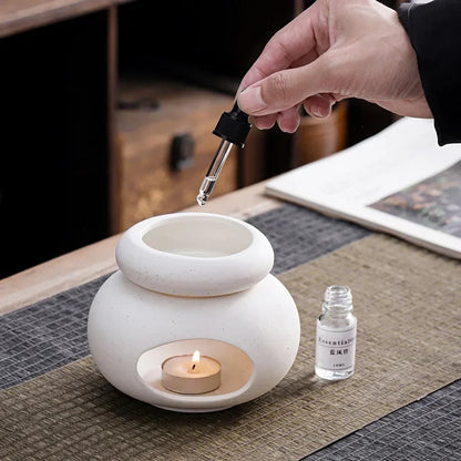 3-in-1 Candle Warmer - Essential Oil Burner Ceramic Aromatherapy Lamp
