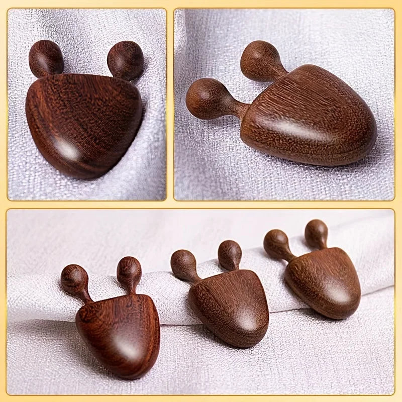 Sandalwood Face Massager - Snail Shape Meridian Massage Tool