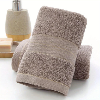 Pure Cotton Bath Towel - Soft Absorbent Quick-Dry Bathroom Towel