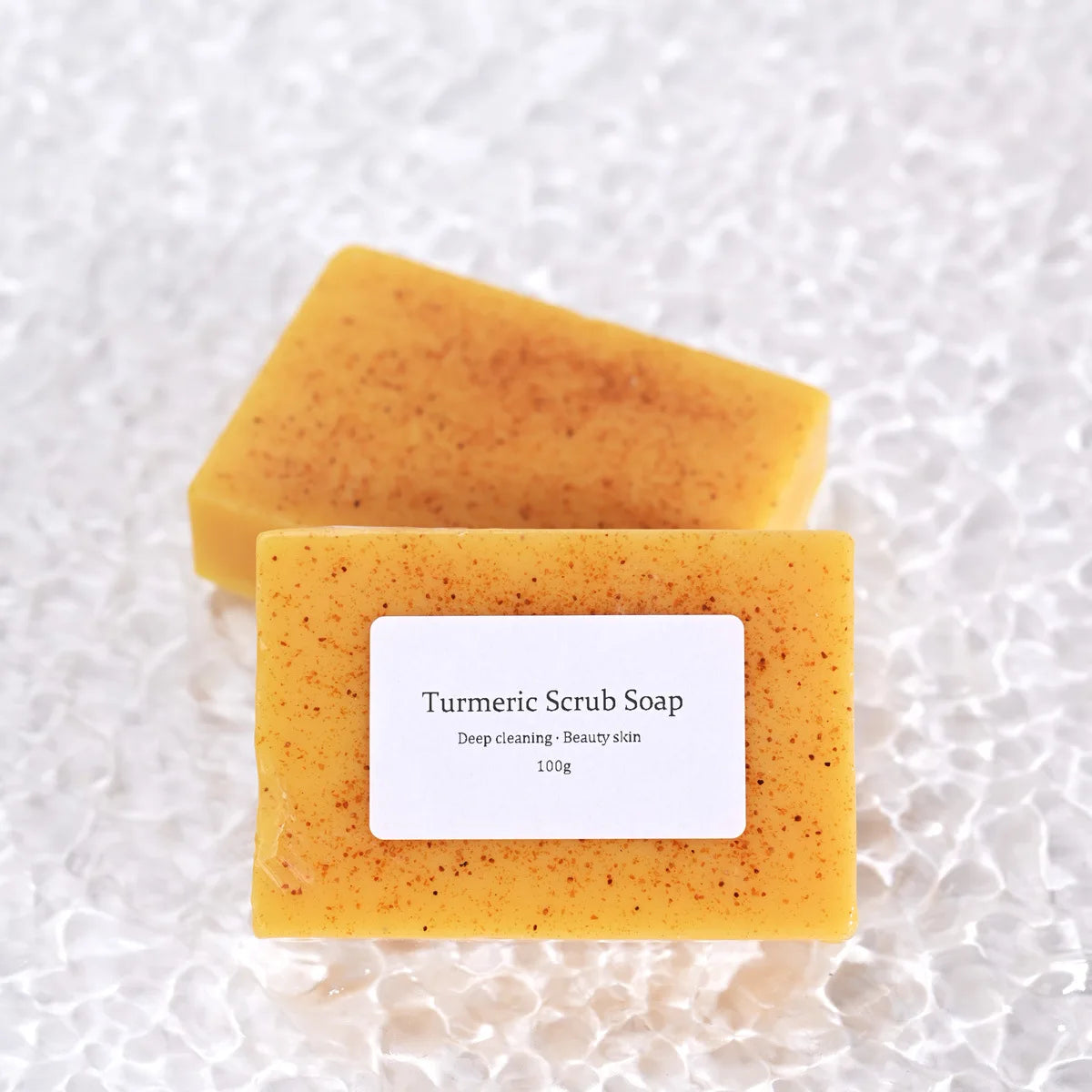 Turmeric Kojic Acid Soap - Natural Brightening Scrub for Face & Body
