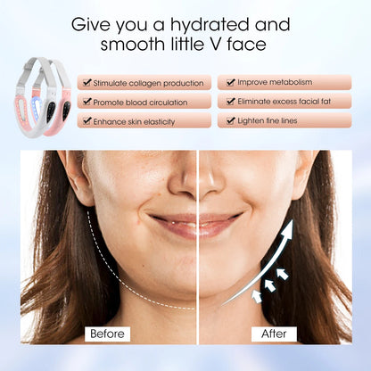V-Face Massager - Rechargeable LED Facial Lifting Device