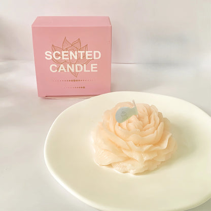 3D Peony Candle - Flower Shaped Scented Candle Wedding Gift
