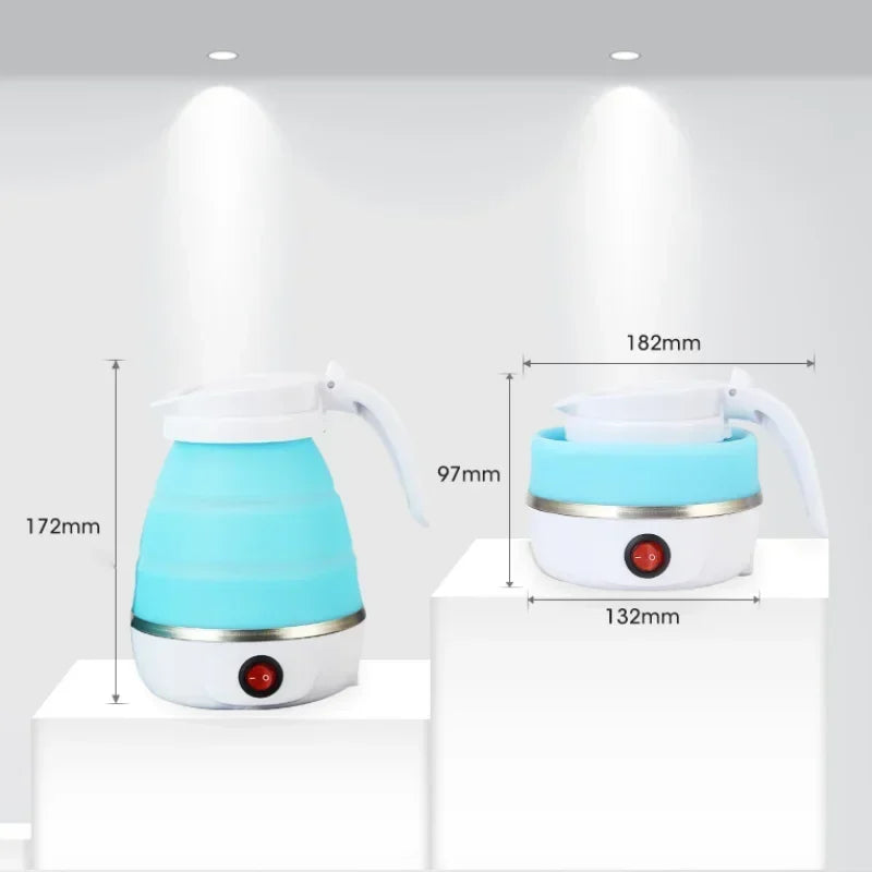 Electric Kettle Mini Foldable 600ml Water Heater Home Hot Water Portable Kitchen Kettle 220V Travel Electric Kettle