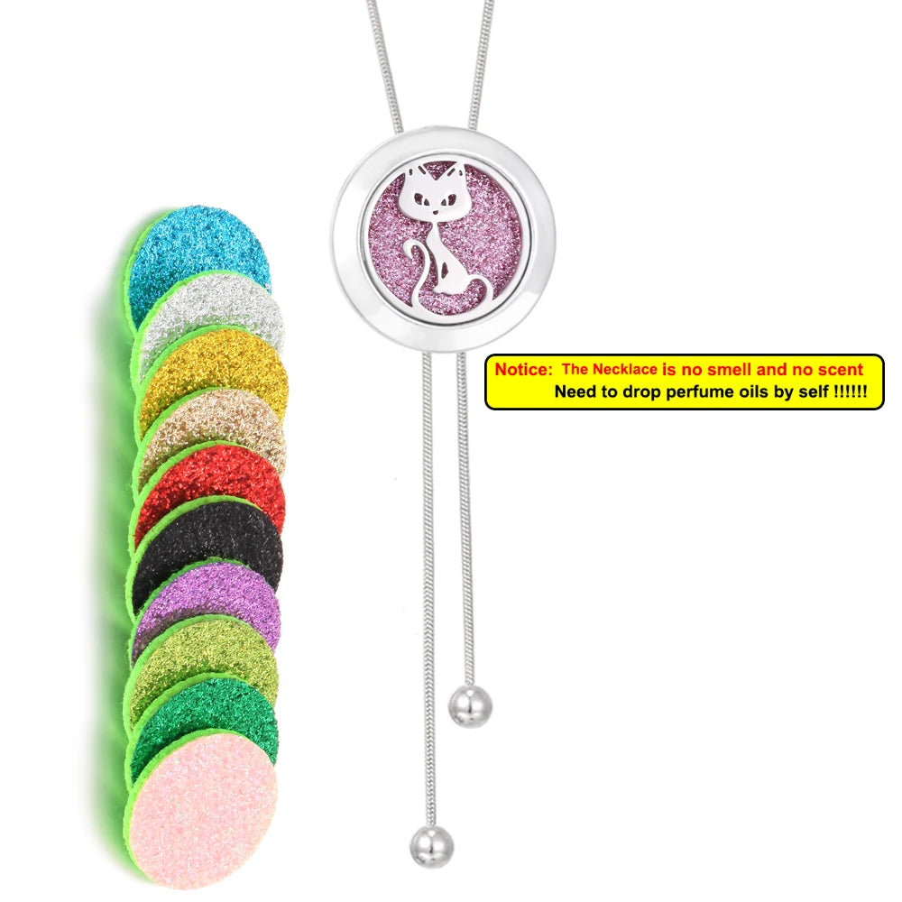 Tree of Life Aromatherapy Necklace - Essential Oil Diffuser Pendant