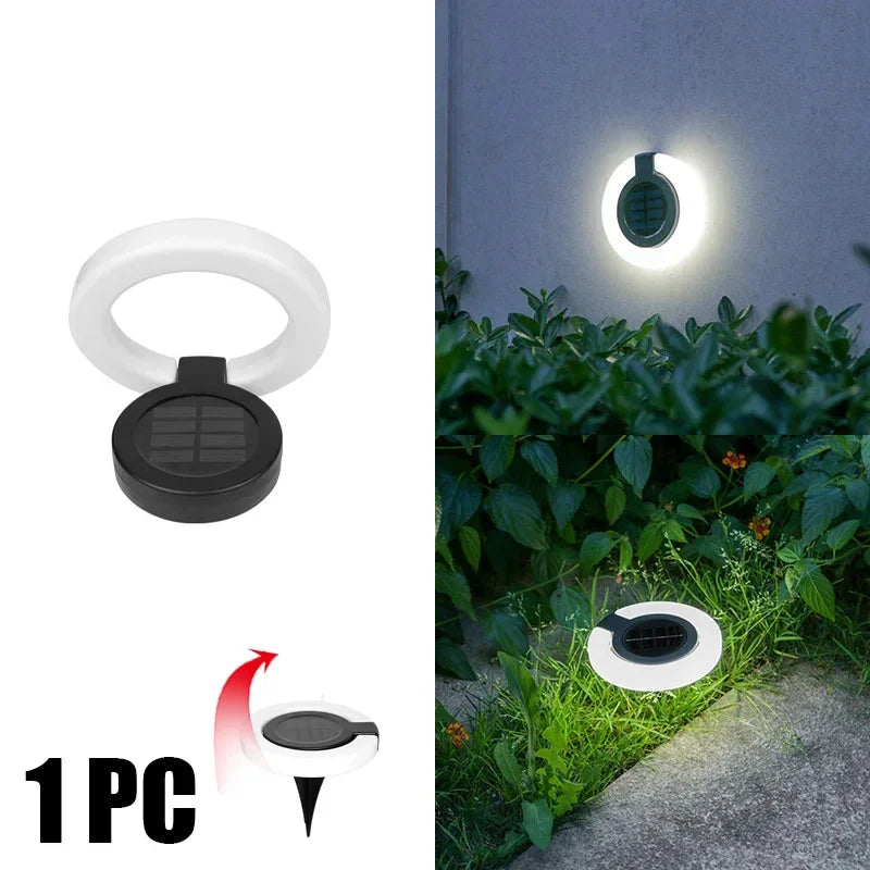 LED Solar Outdoor Lights Waterproof 360° Adjustable Landscape Light Garden Decoration Fence Stake Lawn Porch Walkway 1~8PCs