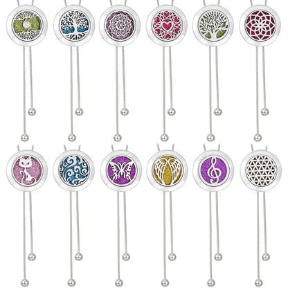 Tree of Life Aromatherapy Necklace - Essential Oil Diffuser Pendant