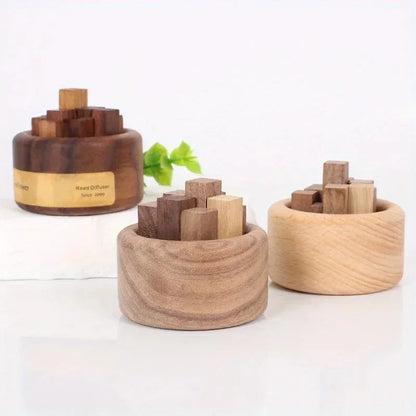 Essential Oil Diffuser - Beech Wood & Black Walnut Aromatherapy Decoration