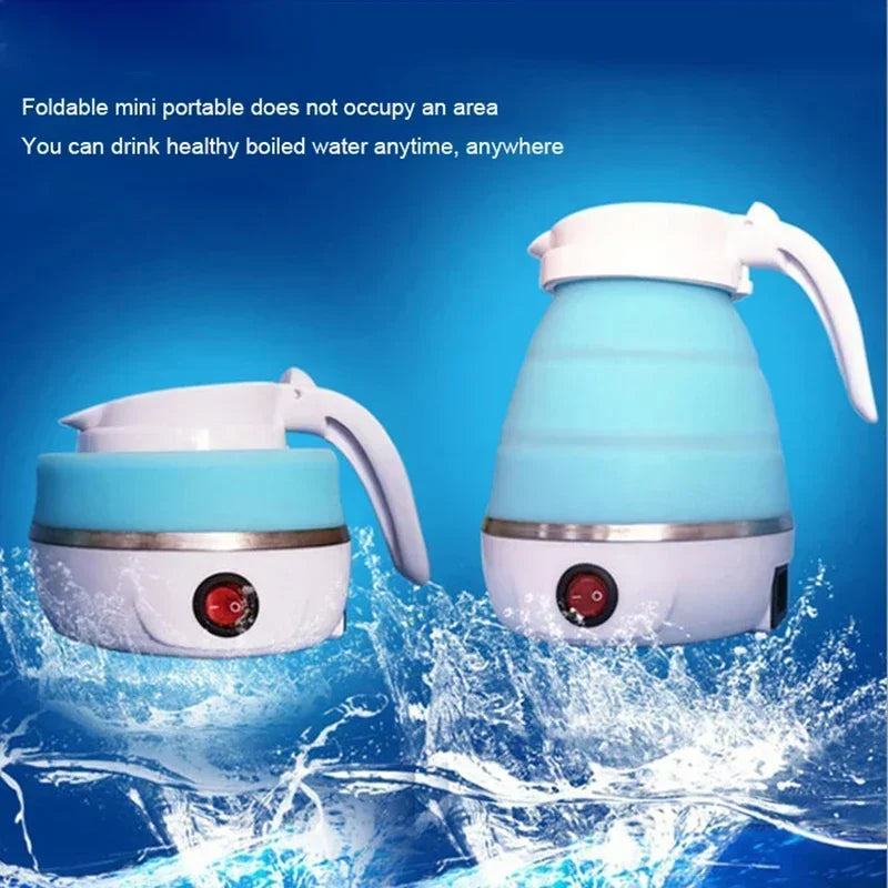 Electric Kettle Mini Foldable 600ml Water Heater Home Hot Water Portable Kitchen Kettle 220V Travel Electric Kettle