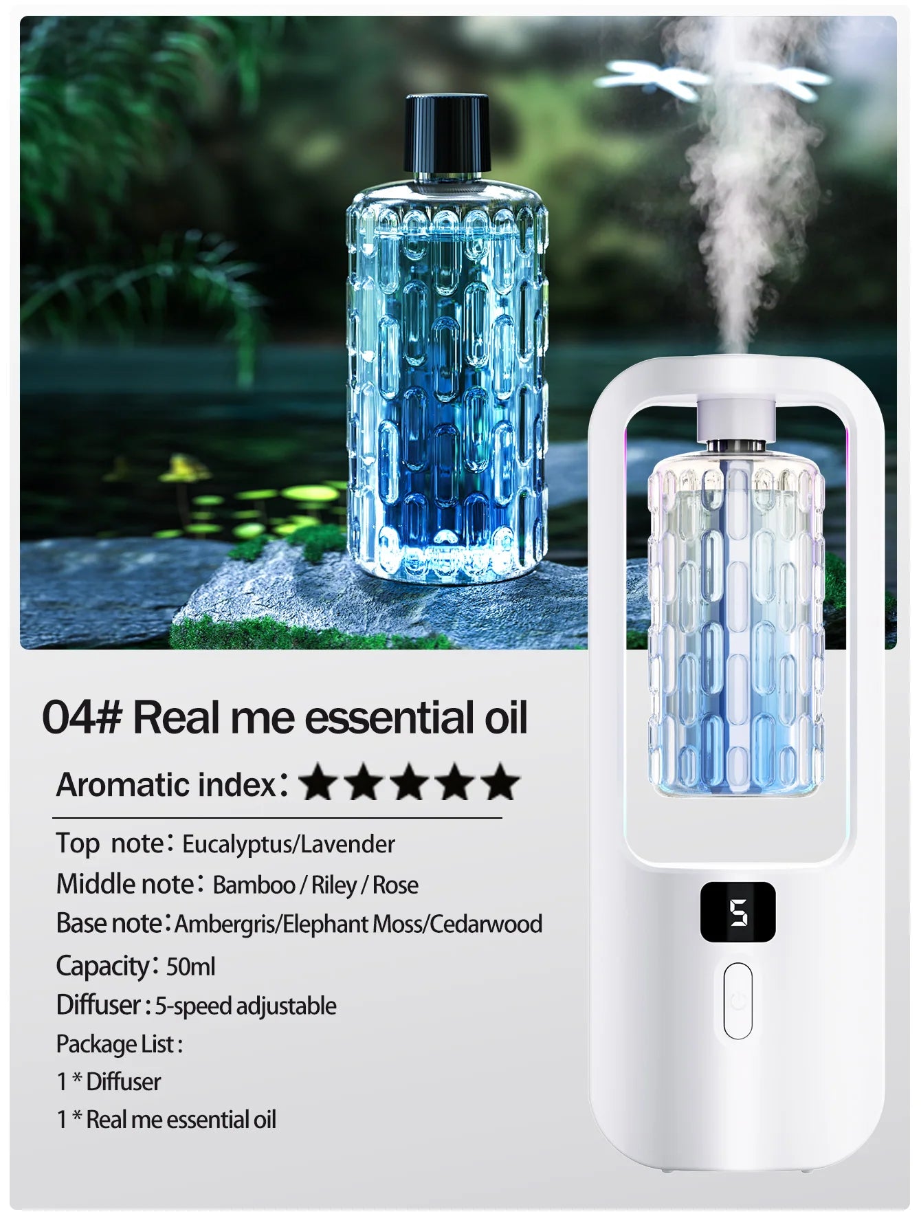 Automatic Aromatherapy Diffuser - Odour Eliminator Air Freshener
