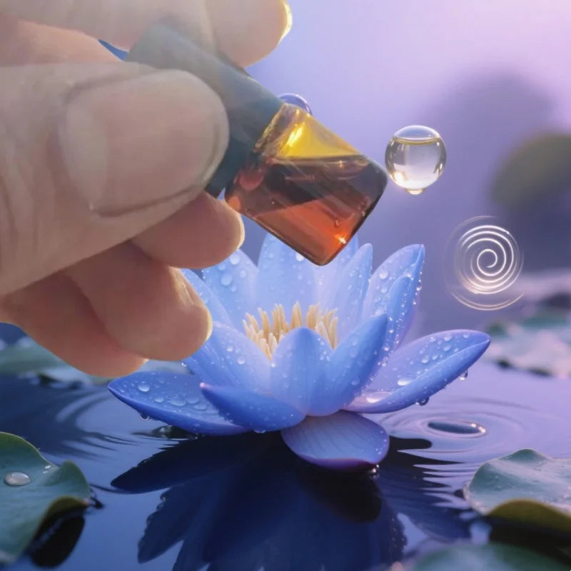 Blue Lotus Essential Oil - Premium Organic for Sleep & Meditation