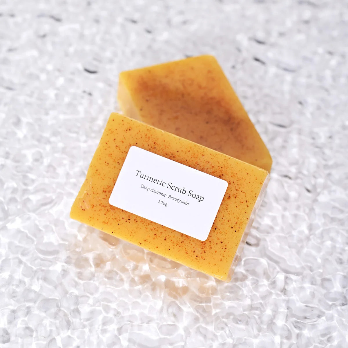 Turmeric Kojic Acid Soap - Natural Brightening Scrub for Face & Body