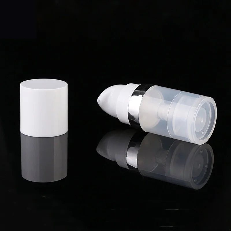 Travel Cosmetic Bottles with Pump - 5Pcs Vacuum Containers for Skincare Products"