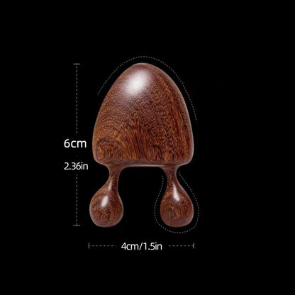 Sandalwood Face Massager - Snail Shape Meridian Massage Tool
